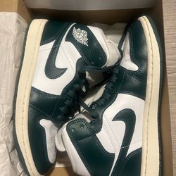 Air Jordan 1 Mid White/Oxidized Green-Sail