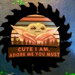 Grogu Baby Yoda Decorative Saw Blade