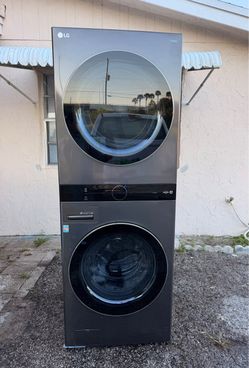 LG ThinQ Stacked Washer and Dryer