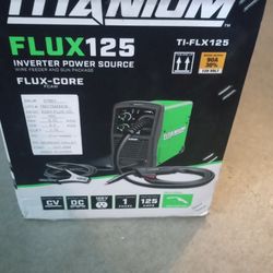 New Titanium Easyflux 125 Wirefeed Welder And Auto Darken Helmet