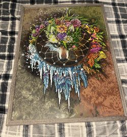 Wolf Seasons Dreamcatcher (Framed Diamond Art)
