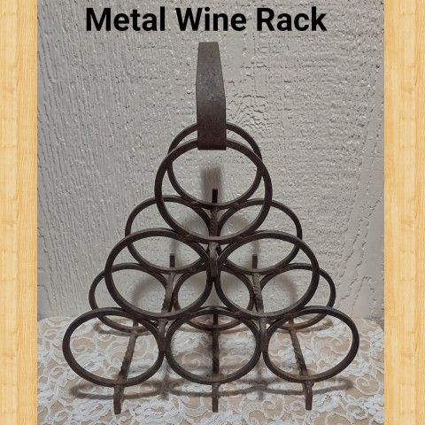 METAL WINE RACK 
