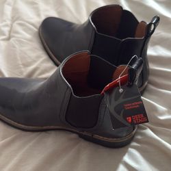 Deer Stags Rockland Ankle Boots Men’s Size 6 Black Chelsea PullOn Booties Shoes