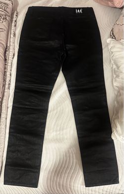 Slim Waist Fit Leather Pants