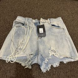 Nice Fitted jewelry shorts New Medium 