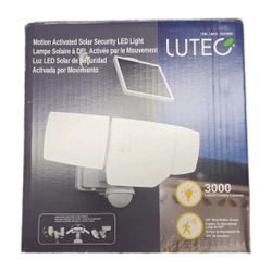 Lutec Motion Activated Solar Security Led Light 3000 Lumens