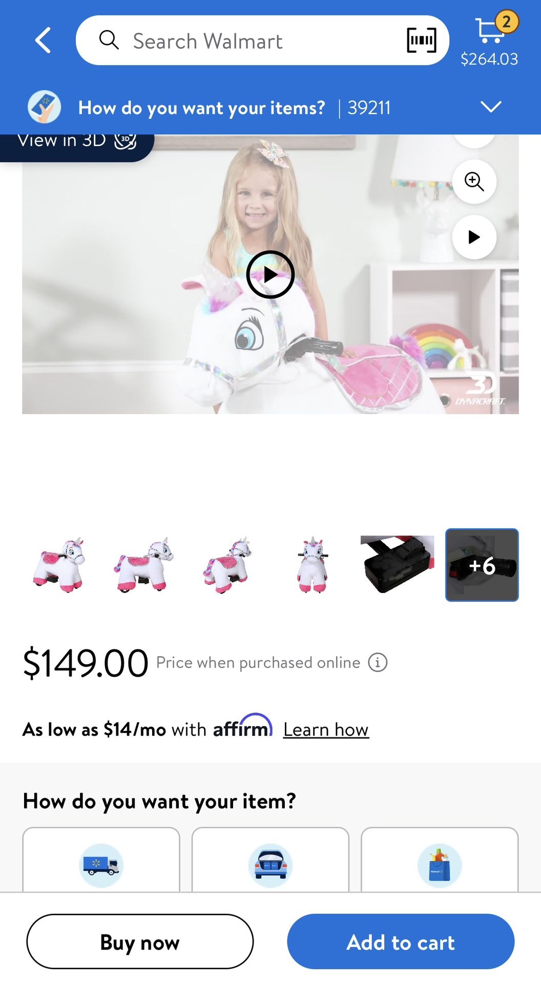 Ride On Unicorn