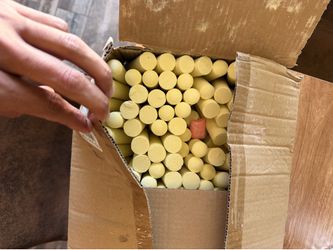 Box full of chalk
