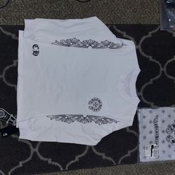 Chrome Hearts White  Longsleeve