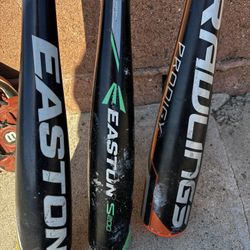 Youth Bats $10 Each/$10 Glove