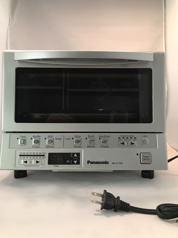 Panasonic NBG110PW FlashXpress 4-Slice Toaster Oven with Reminder Beep -  White 