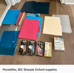 Office Supply Bundle – BIC, Sharpie, Folders