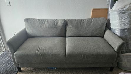 Grey Loveseat Sofa with cover
