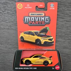 2026 Matchbox Moving Parts 2024 Acura Integra Type S HRC Honda Yellow