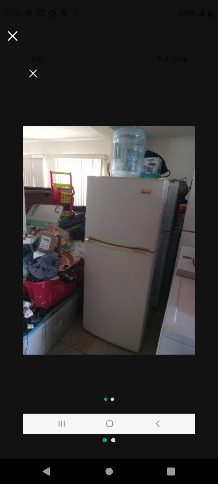 Magic Chef Refrigerator Width 24" Height 59"