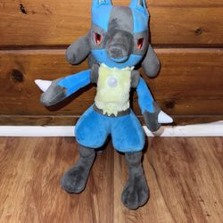 Lucario Nintendo Pokemon All Star Collection Sanei Stuffed Animal Pocket Monster