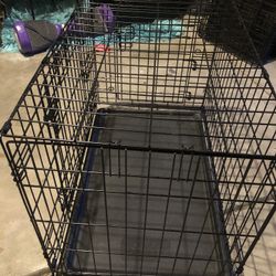 Foldable Double Door Cage “30in Long, “19in Wide And “21in Tall