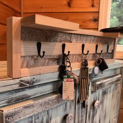 Wall Mount Barnwood Key Holder