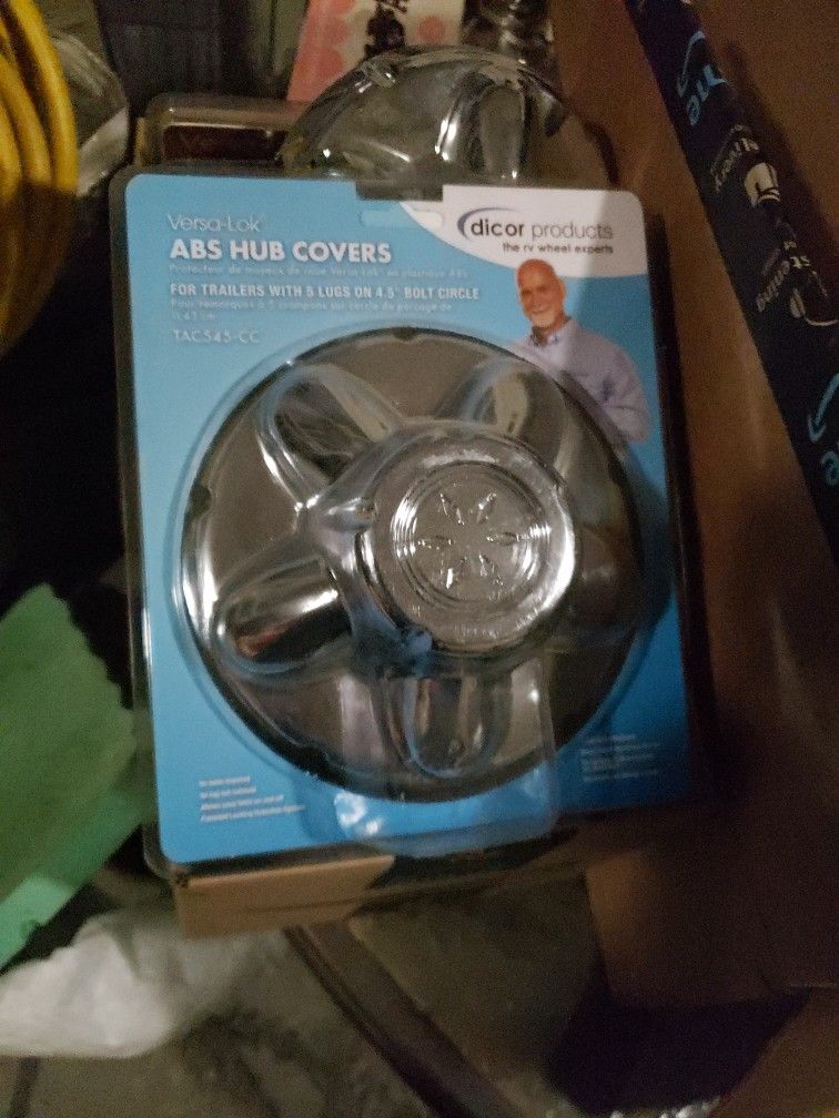 3 Hubcaps For 5 On 4 1/2 Lug Studs