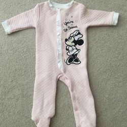 Brand new Disney baby pink romper.   Smoke Free Home