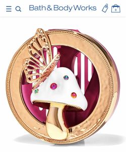 Adorable! BATH & BODY WORKS💕🦋🍄BUTTERFLY ON MUSHROOM 🍄 🦋💕 Vent or Visor Clip Car Fragrance Holder