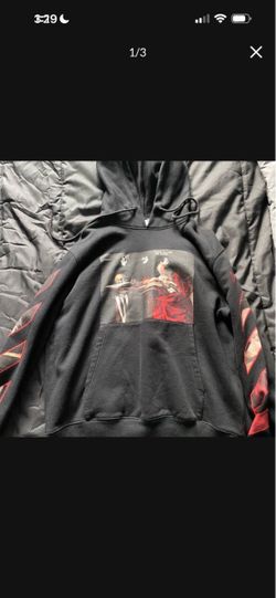 Offwhite black & red hoodie