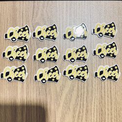 12 Yellow Cheer Charms/Slime/Hair Bows