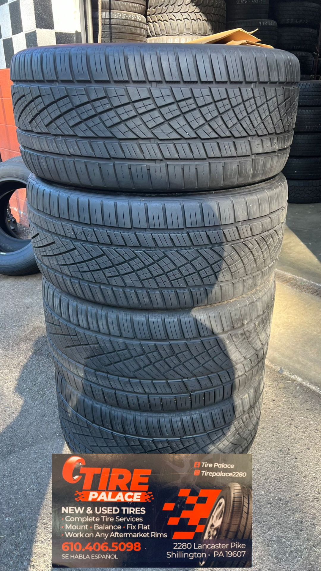 Used tires staggered 315/35/20 to 275/40/20 continental brand $650