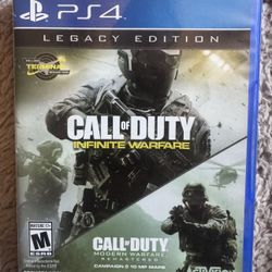 Call Of Duty: Infinity Warfare And Modern Warfare. PS4