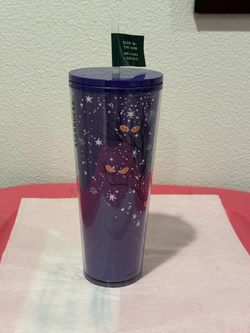 Starbucks 2022 Halloween Purple Glow in the Dark Tree Venti Tumbler New
