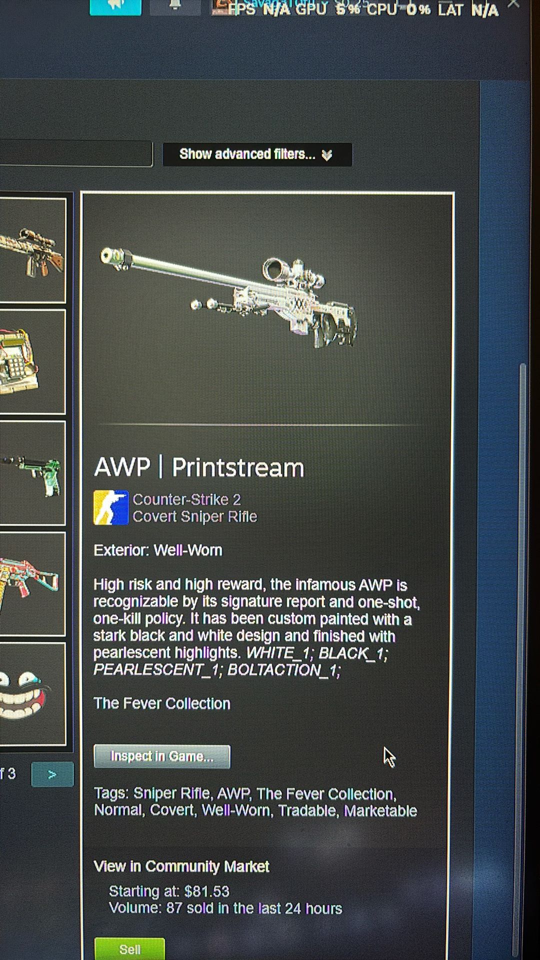 AWP Printstream Well Worn