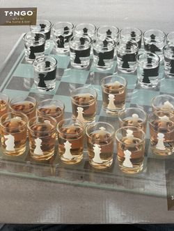 Glass shots chess party game