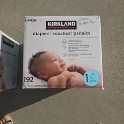 Kirkland Size 1 Diapers. 