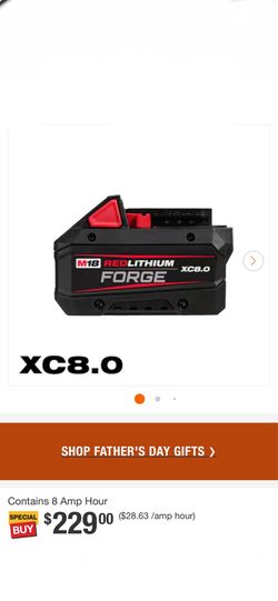 Milwaukee M18 FORGE 8.0 Ah Battery