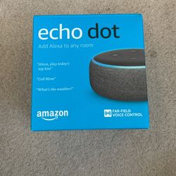 New In Box Amazon Echo Dot 3rd Generation