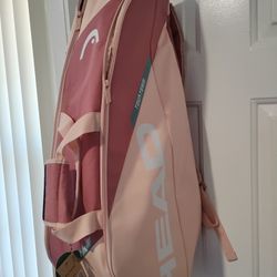 Tennis Bag, Pink, Head