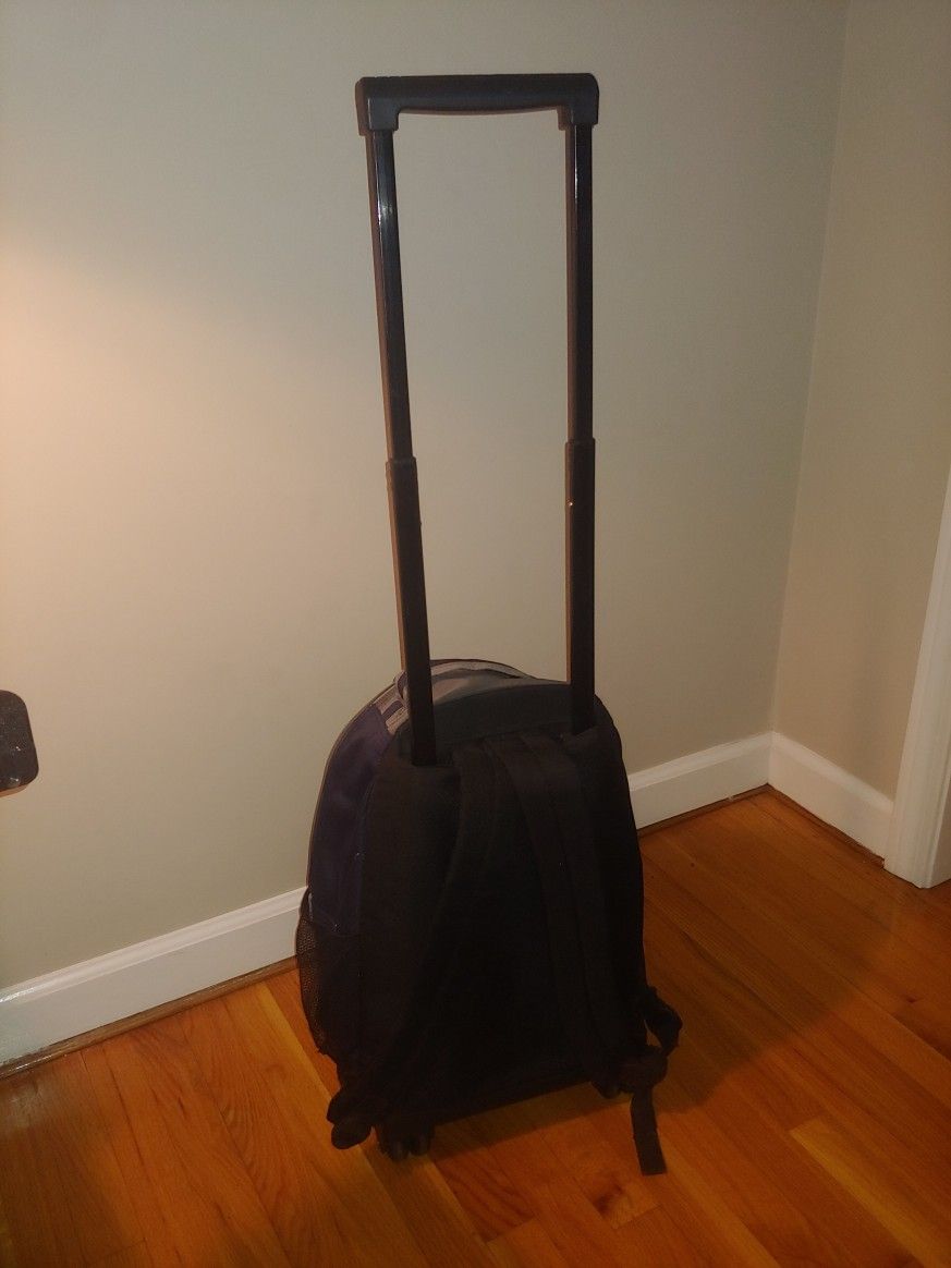 Rolling Travel Backpack w/retractable Handle