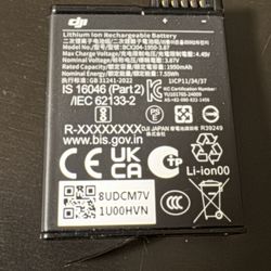 Dji action Camera Battery, Endurance 1950mah, Open Box