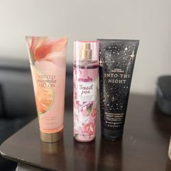 Bath & Body And Victoria Secret Products