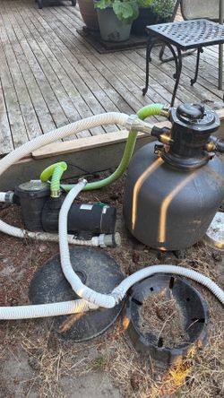 Pool pump and sand filter
