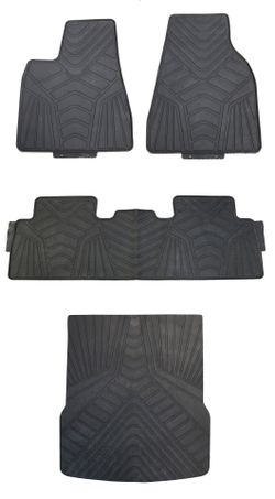 Rubber Floor Mats & Trunk Mar for Tesla Model X 5 Seater