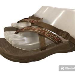 chaco thong slides clogs native prints sandals brown size 8

**price Is Firm*