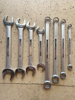 Craftsman USA Heavy Duty Large Wrench Set (11/16" up to 1-5/8") - 8 Pcs