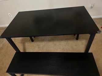Black table