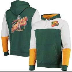 Seattle SuperSonics NBA Fusion Fleece 2.0 Hoodie Medium New $100 MSRP