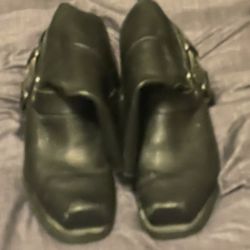 Men’s Black Leather Victory Biker Boots. Like New.