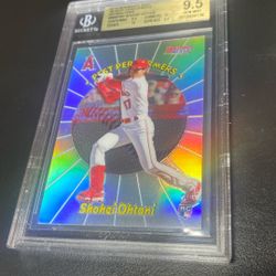 2018 Bowman’s Best Shohei Ohtani Rookie Refractor Bgs 9.5++ w/two 10 Subgrades