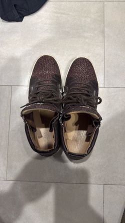 Giuseppe Zanotti Brown Woven Leather High-Top Sneakers Size 44 (US 11) – Made in Italy – $150 OBO