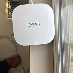 Eero 6e 2 Pack  WiFi Routers  With 2 Wall mounts 