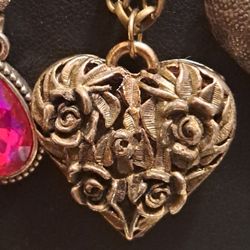 Antique Gold Heart Pendant